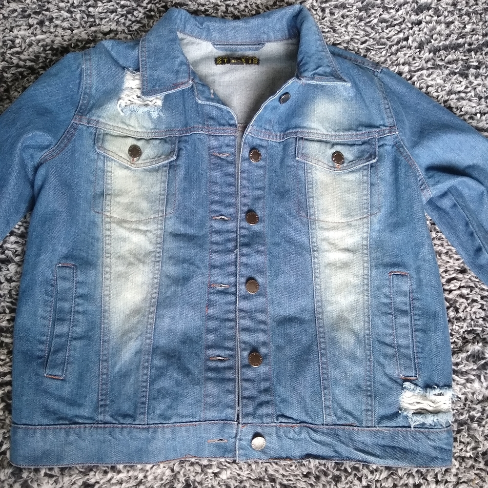 Ripped Jean Jacket